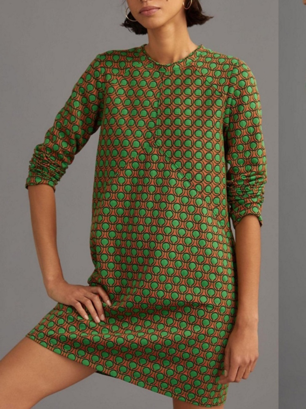 Anthropologie Maeve Jacquard Shift Mini Dress